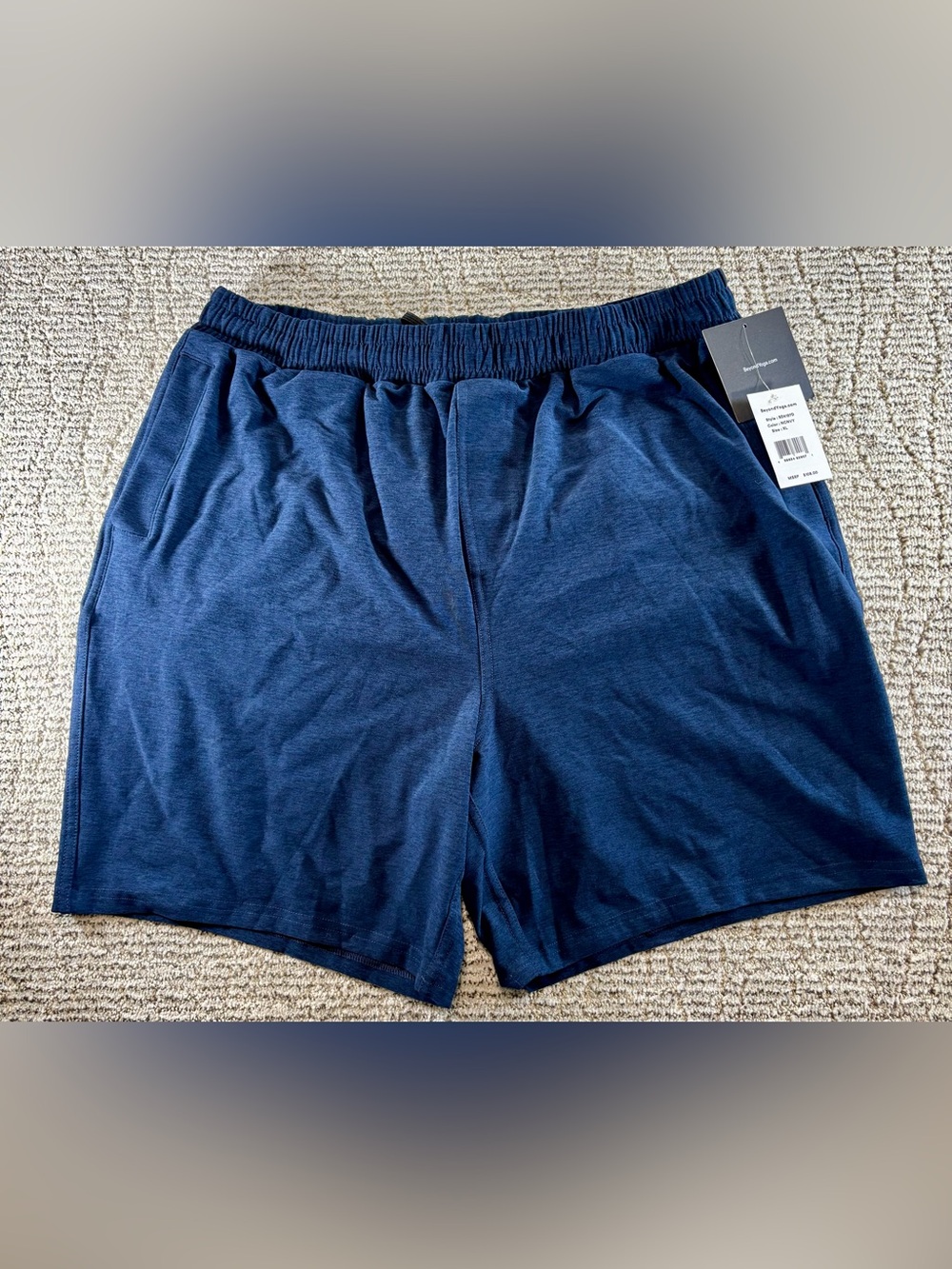 NWT Beyond Yoga Men’s Size XL‎ Navy Spacedye Shorts